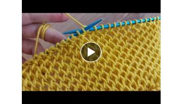 EASY TWO SKEWERS.. YAPIMI KOLAY YELEK KAZAK ŞAL BATTANİYE İKİ ŞİŞ ÖRGÜ MODELİ..